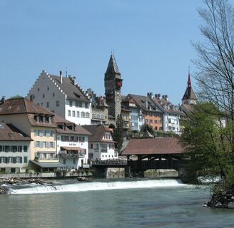 Blick auf die Altstadt Bremgarten