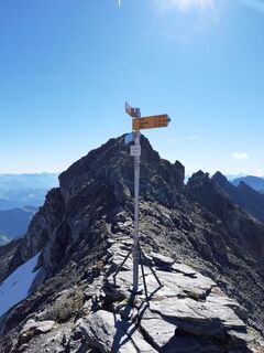 Wegweiser Pizolsattel