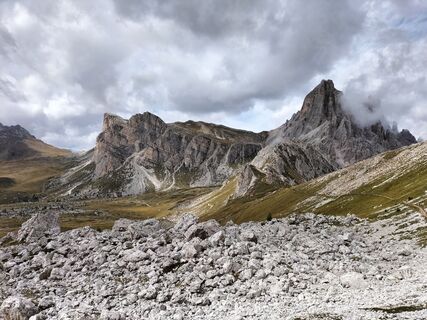 Photo de Maria Moro le long du parcours