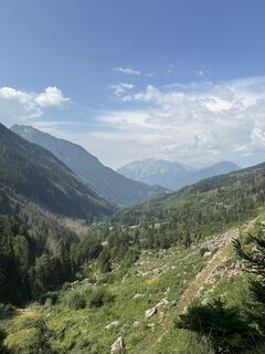 Photo de Agnese Martinelli le long du parcours