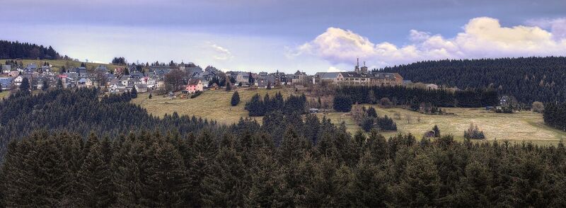Blick auf Steinheid