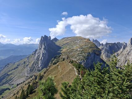 Photo de Michaela le long du parcours