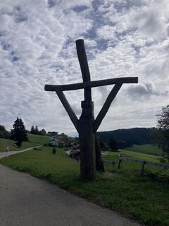 Photo de Helmut Scheurer le long du parcours