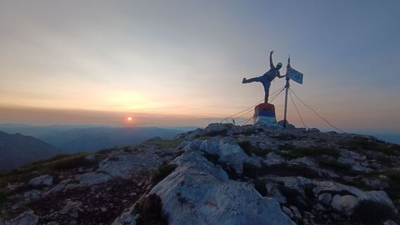 Foto von Baumi entlang der Tour