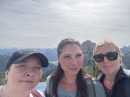 Photo de Margarita Hildermann le long du parcours