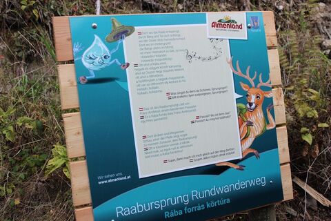 Infotafel für Kinder beim Raabursprung_Naturpark Almenland_Oststeiermark