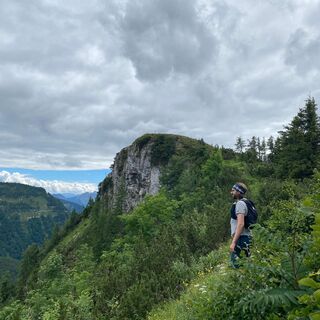 Vor dem Holzeck-Gipfel