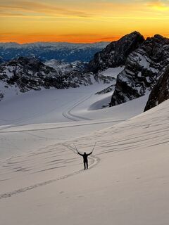 Fotografia z Christian Höflinger na trase