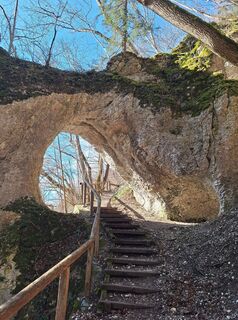 Foto von Katharina entlang der Tour