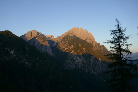 der Spitzkofel im Morgenlicht