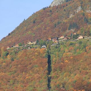 Aussicht auf Miex von Vouvry aus