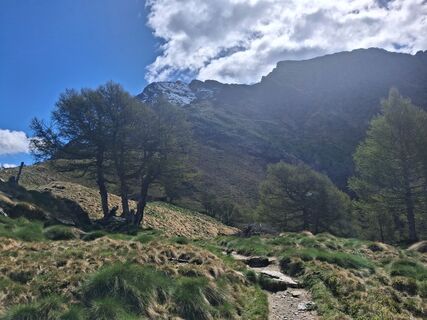 Foto de Marco Pezzuolo a lo largo del recorrido