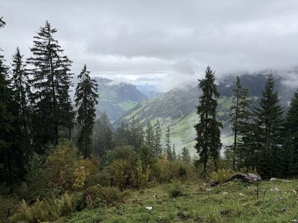 Photo de Bernhard Herzig le long du parcours