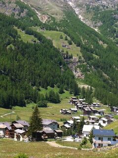 Aussicht auf Bidermatten sowie die Bideralp