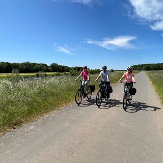 Fahrradfahrer in der Mittelweser-Region