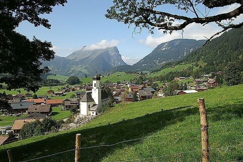 Blick auf Schoppernau