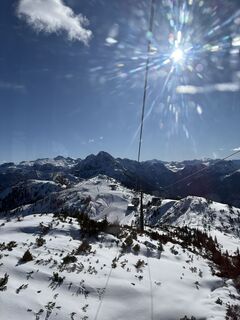 Foto von Marlene entlang der Tour