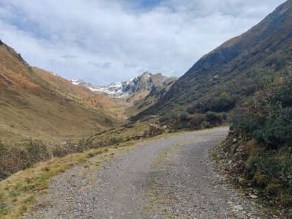 Photo de Xenia Lange le long du parcours