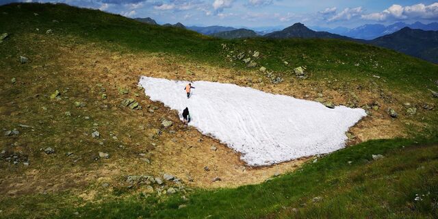 Restschnee in so mancher Mulde