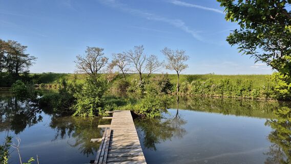 Foto van Claudia Maurer langs de tour