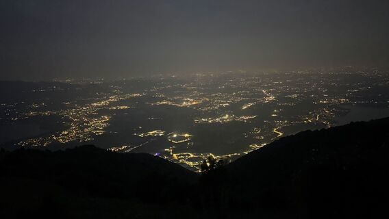 Foto de Marco Giorcelli a lo largo del recorrido