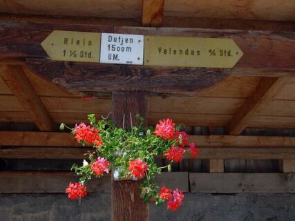 Wegweiser Ober Dutjen © B. Steinmann