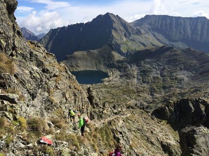 Abstieg vom Greifenberg in den Klafferkessel