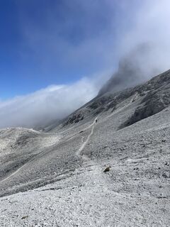 Foto de Lukas Schwarz a lo largo del recorrido
