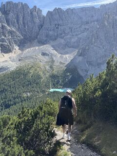 Foto von Ben entlang der Tour