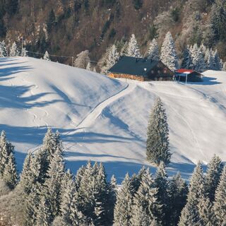 Sennalpe Mittelberg im Winter
