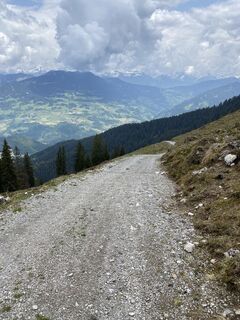 Foto von Ed Hurt entlang der Tour