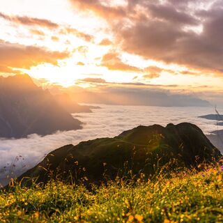 Sonnenaufgang am Spielberghorn