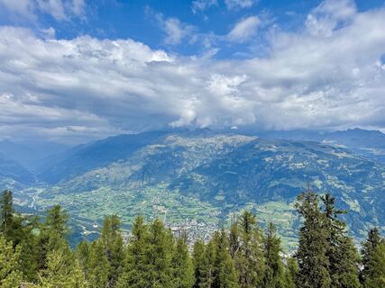 Blick vom Rauchkofel auf den Lienzer Talboden