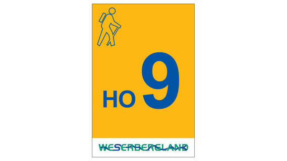 Markierung Wanderweg HO9 Hessisch Oldendorf