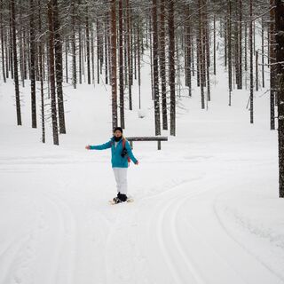 Schneeschuhwandern, Hossa Finnland