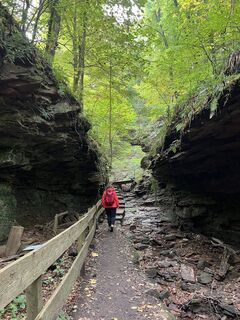Foto de Vanessa Strauß a lo largo del recorrido