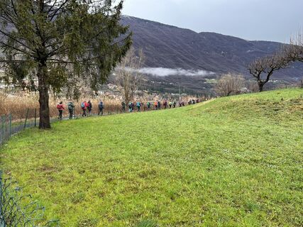 Foto de Natale Maffioletti a lo largo del recorrido