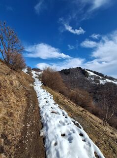 Foto de Marco Pezzuolo a lo largo del recorrido