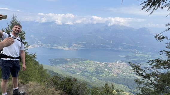 Foto de Samuele Pretini a lo largo del recorrido