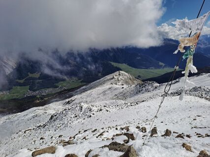 Foto von Elisabeth Thaler entlang der Tour