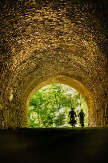 Tunnel auf dem Ahr-Radweg zwischen Schuld und Insul