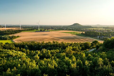 Fernblick über die Haldenlandschaft