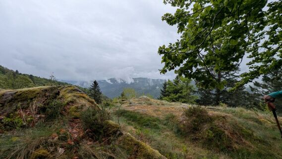 Photo de Richard Schwald le long du parcours