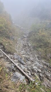 Photo de Nicole Hesse le long du parcours