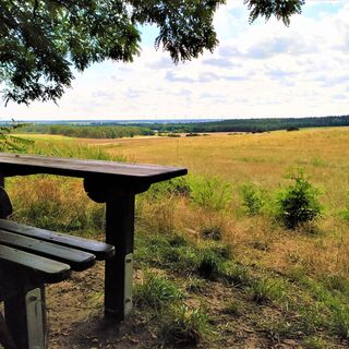 Sitzbank mit toller Aussicht vom Dolchauer Berg
