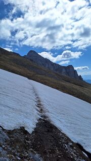 Fotografia z Aga M na trase