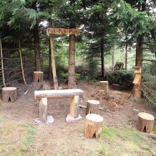 Der Pick-Pick-Platz lädt zu einer Pause ein