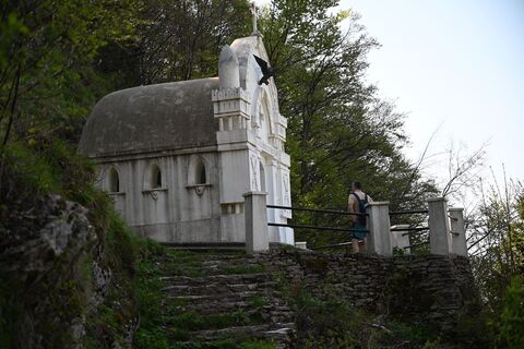 Foto von Ádám 'Sámson' Tóth entlang der Tour