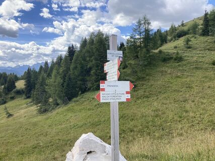 Photo de Marilena Locatelli le long du parcours