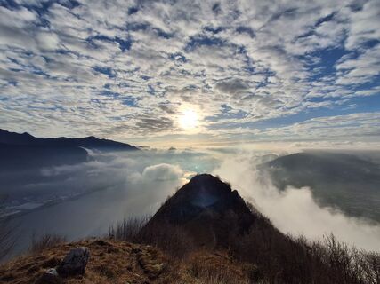 Foto de Marco Pezzuolo a lo largo del recorrido
